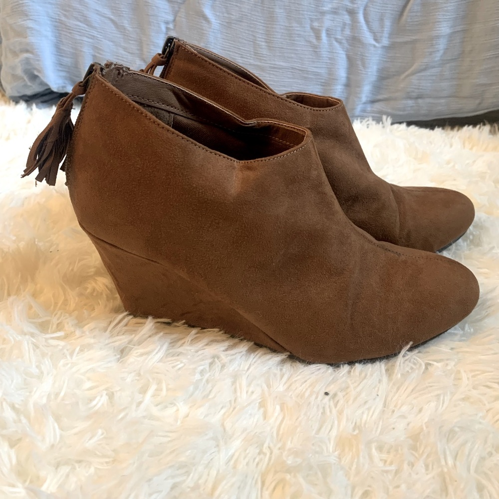 CL by Laundry Suede Ankle Boots